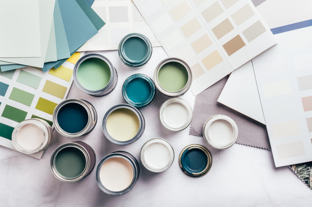 tarros de pintura