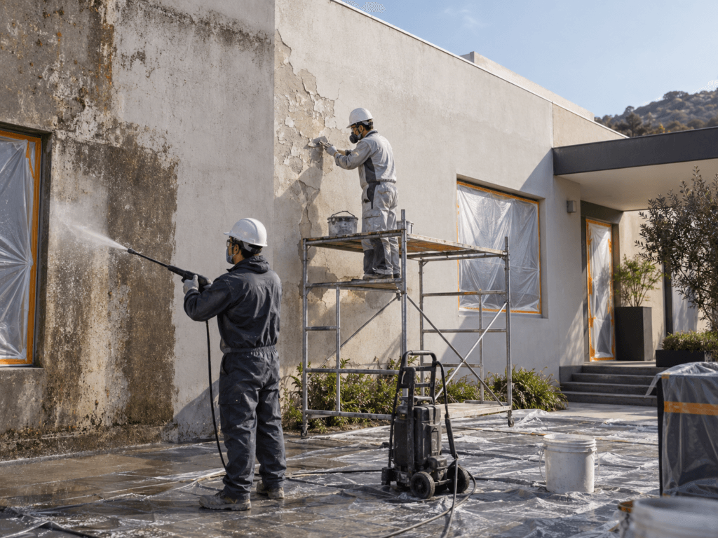 Cómo preparar una fachada antes de pintar: pasos clave para un acabado duradero