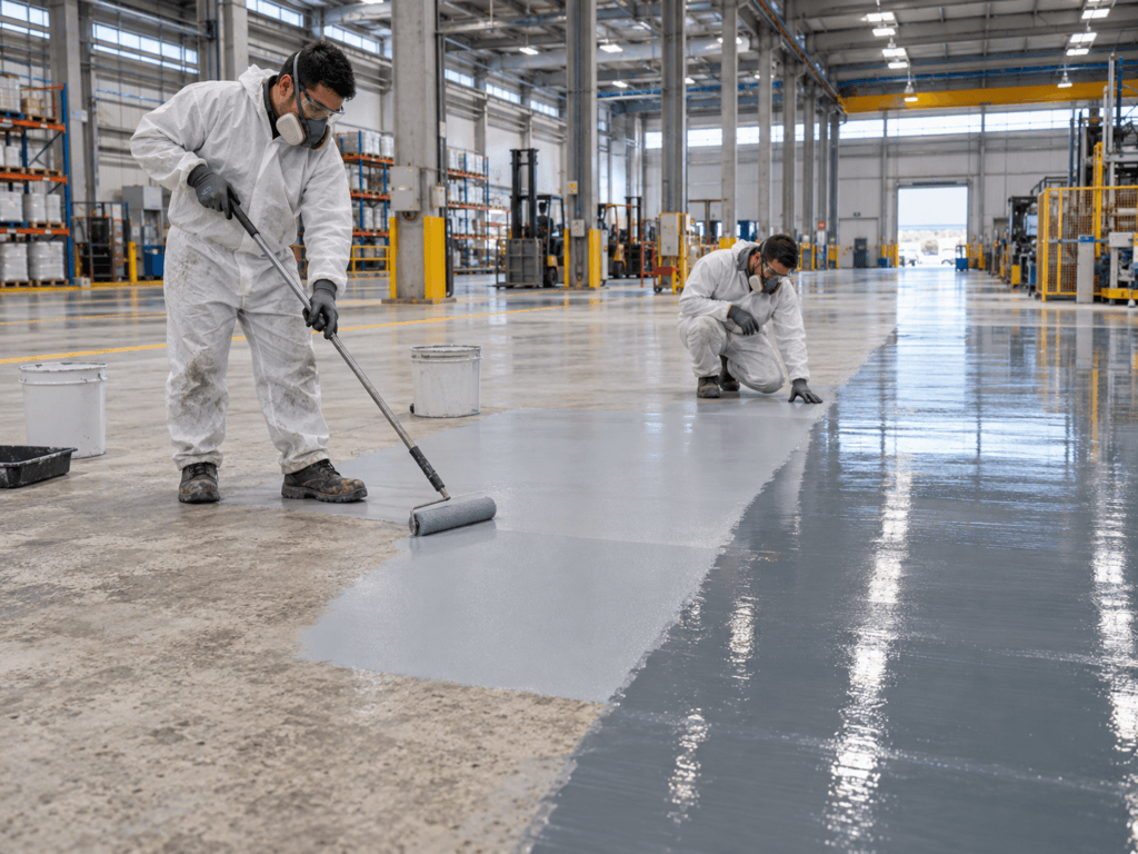 Cuántas capas de pintura epóxica necesita realmente tu piso industrial
