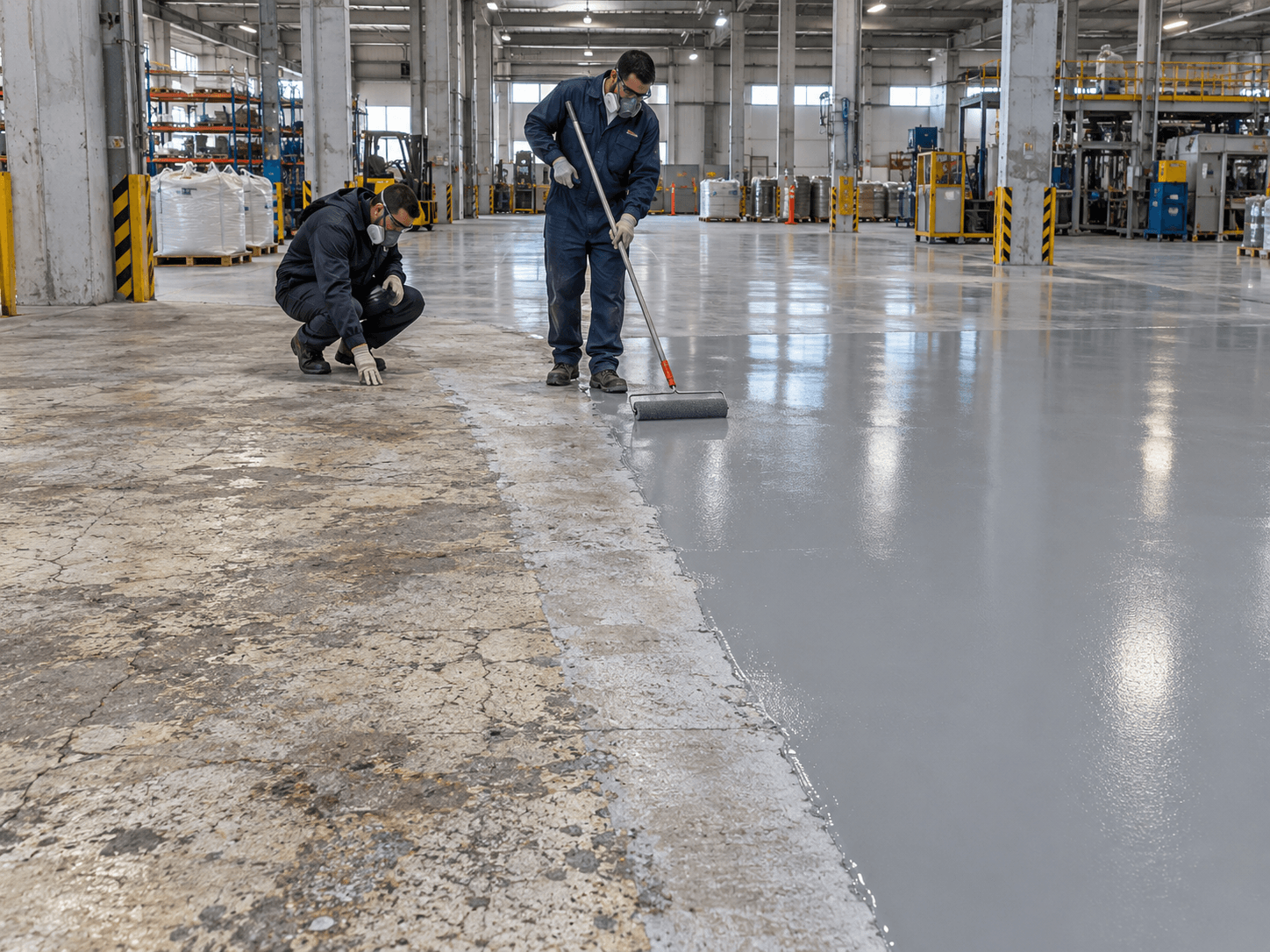 De piso de concreto desgastado a superficie industrial resistente: un caso real