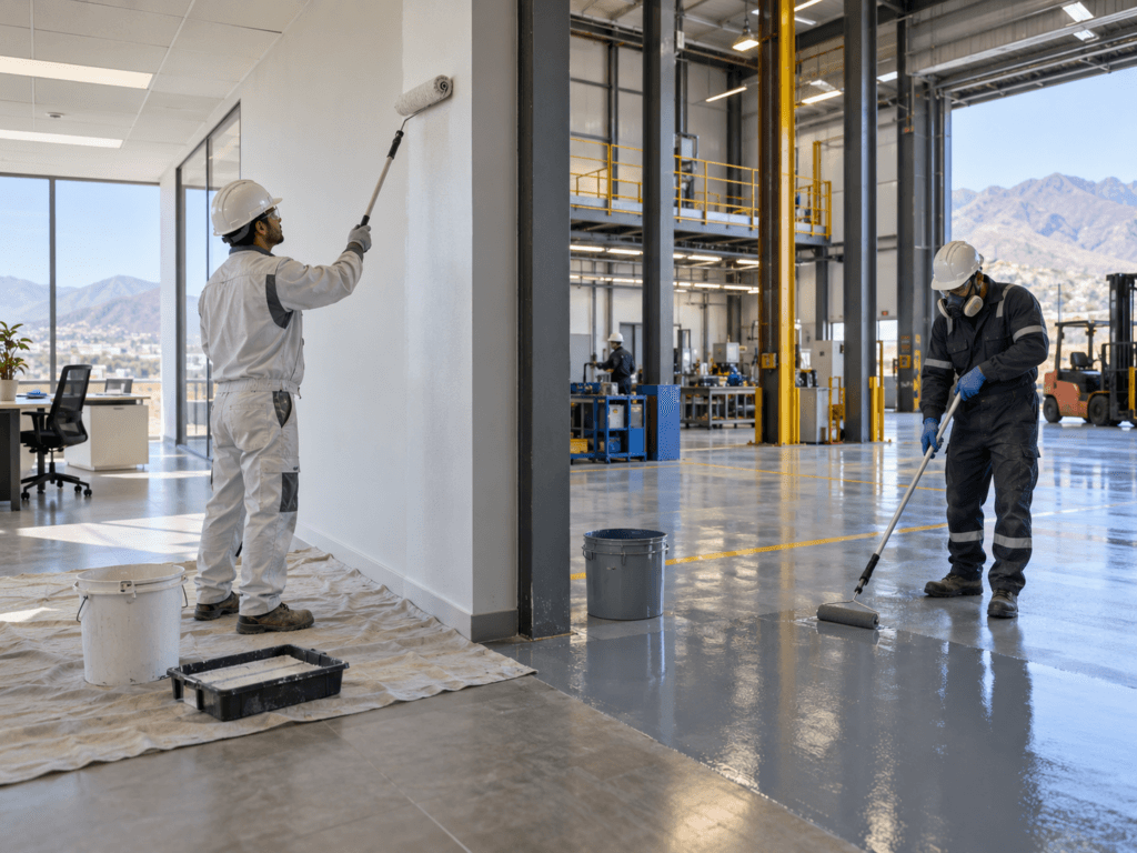 Diferencias entre pintura arquitectónica y pintura industrial: ¿cuál usar y cuándo?