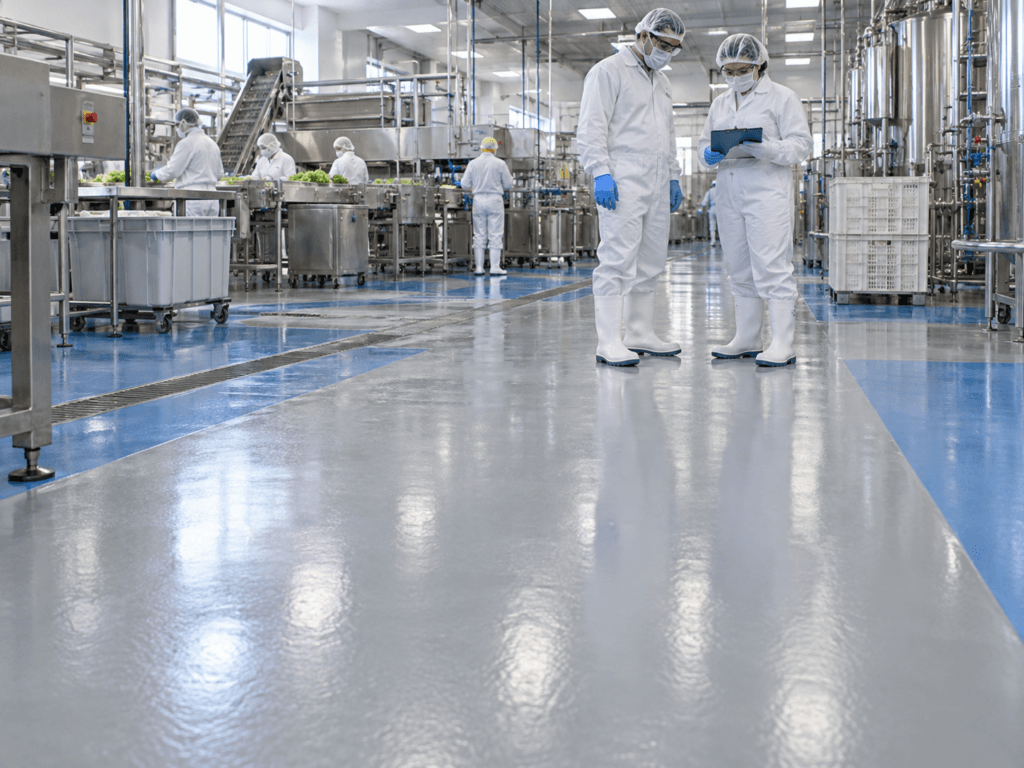 Piso epóxico en planta procesadora de alimentos: el caso de una empresa chilena