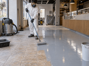 ¿Se puede aplicar pintura epóxica sobre un piso cerámico antiguo?