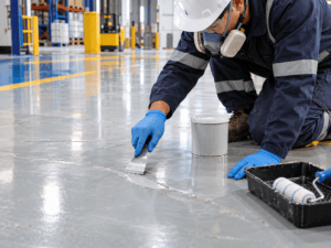 Cómo reparar rayas y golpes en un piso epóxico sin rehacer toda la superficie
