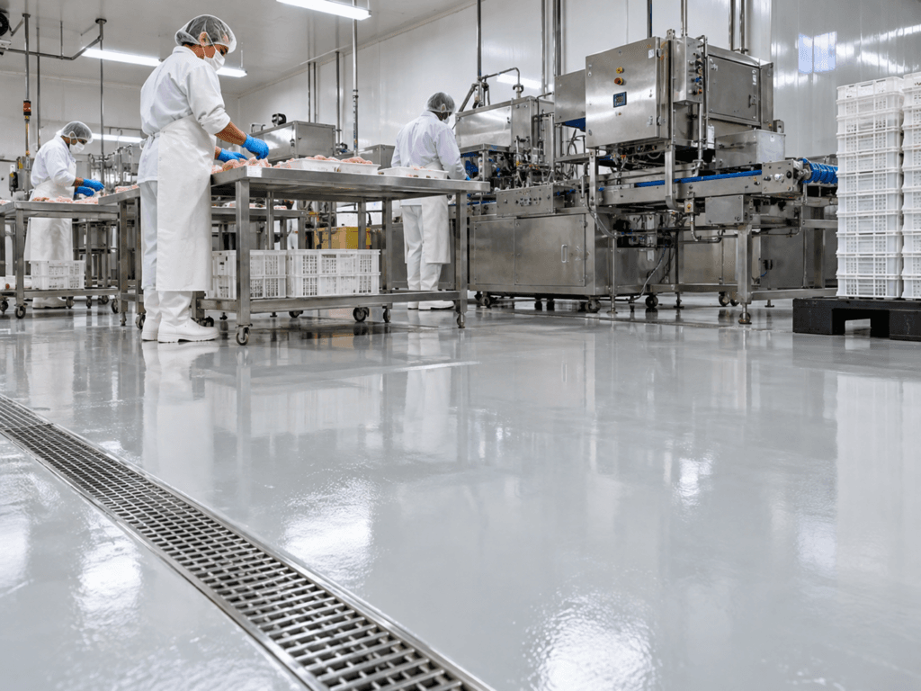 Pisos en plantas de alimentos: qué exige el Reglamento Sanitario de los Alimentos y cómo cumple un recubrimiento epóxico